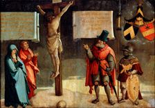 Crucifixion with Donors 16th century. Creator: Master of Messkirch (ca. 1500-1543)