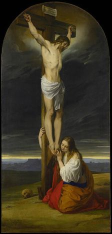 Crucifixion with Mary Magdalene , 1827. Creator: Hayez, Francesco (1791-1882)