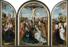 Crucifixion Triptych of the Humbracht Family of Frankfurt, 1504-c 1508. Creator: Master of Frankfurt