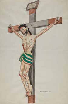 Cruciform - Bulto, 1935/1942. Creator: Majel G. Claflin