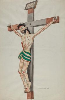 Cruciform - Bulto, 1935/1942. Creator: Majel G. Claflin