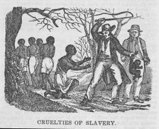 Cruelties of slavery, 1835-05. Creator: Unknown