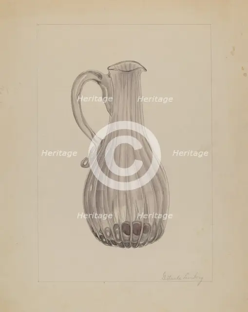 Cruet, c. 1936. Creator: Gertrude Lemberg.