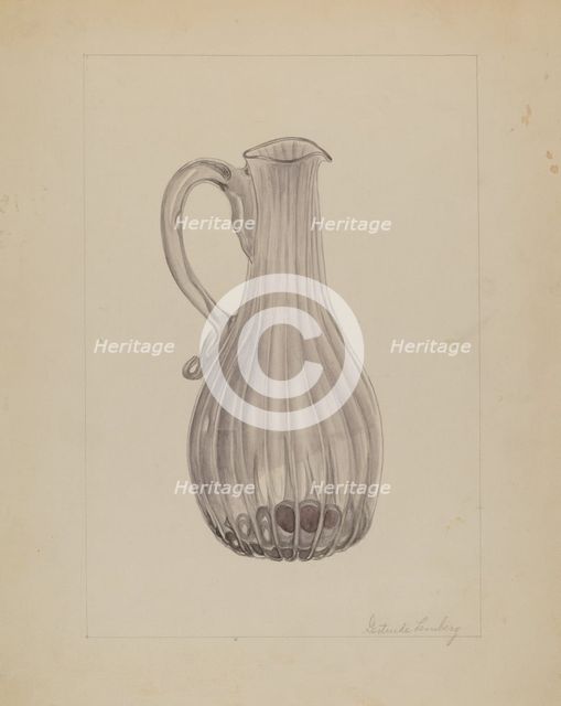 Cruet, c. 1936. Creator: Gertrude Lemberg.