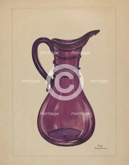 Cruet, c. 1936. Creator: John Tarantino.