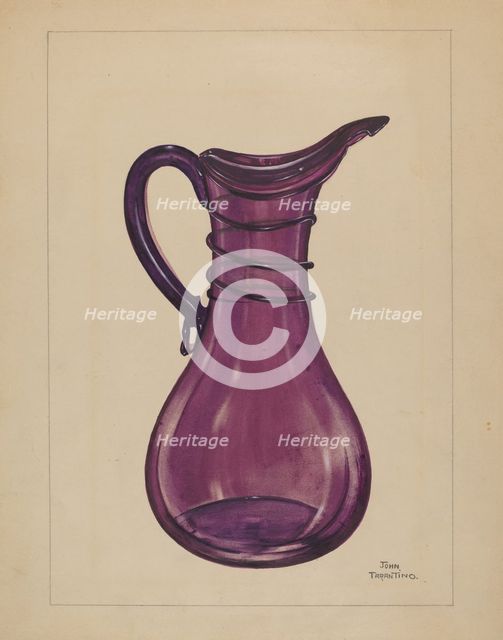 Cruet, c. 1936. Creator: John Tarantino.