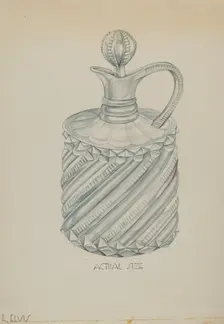 Cruet, c. 1936. Creator: Roberta Elvis