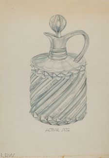 Cruet, c. 1936. Creator: Roberta Elvis