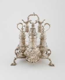 Cruet Set, London, 1762/63. Creator: John Delmester