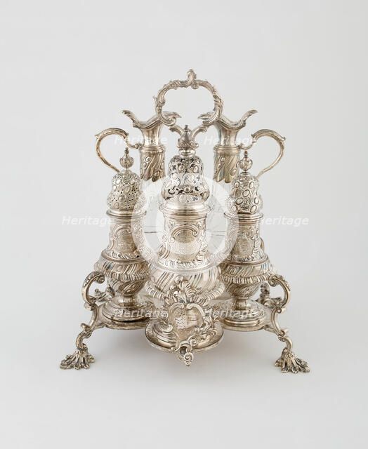 Cruet Set, London, 1762/63. Creator: John Delmester.