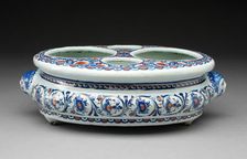 Cruet Stand, Rouen, c. 1725. Creator: Unknown