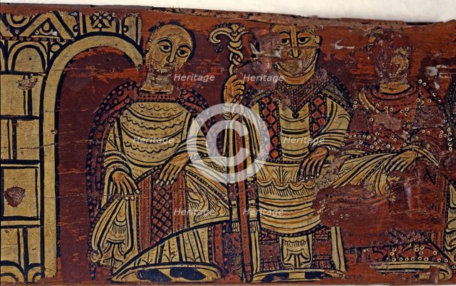 Cruïlles beam, tempera on wood (1200), from the Monastery of San Miguel de Cruïlles.