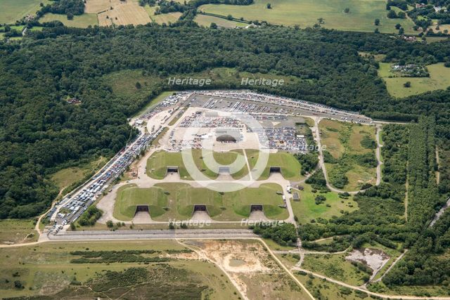 Cruise missile shelter complex, Greenham Common Airbase, West Berkshire, 2020. Creator: Damian Grady.
