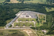 Cruise missile shelter complex, Greenham Common Airbase, West Berkshire, 2020. Creator: Damian Grady