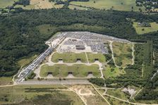 Cruise missile shelter complex, Greenham Common Airbase, West Berkshire, 2020. Creator: Damian Grady