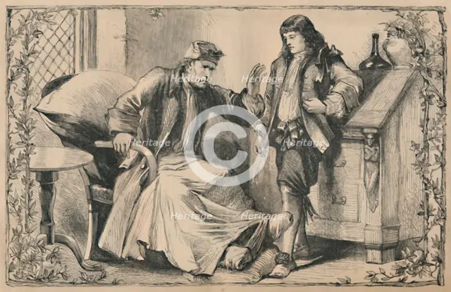 'Crusoe Advised by his Father', c1870. Artist: Unknown.