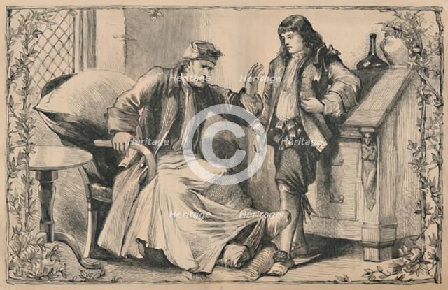 'Crusoe Advised by his Father', c1870. Artist: Unknown.