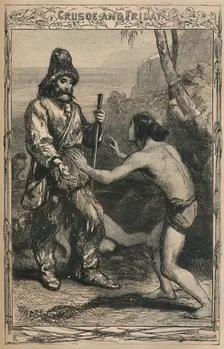 Crusoe and Friday c1870