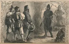 Crusoe Discovers Himself To The English Captain c1870