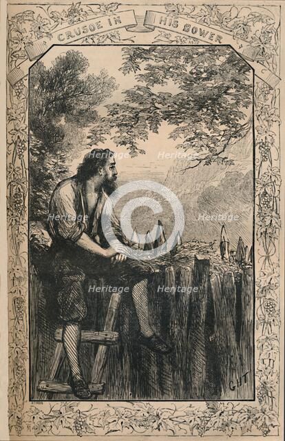 'Crusoe In His Bower', c1870. Artist: Unknown.