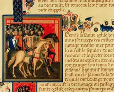 Crusaders departing towards the Holy Land, Order of the Holy Spirit, 15th century (19th century). Creator: Unknown