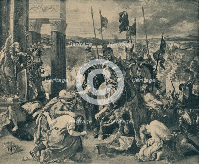 'Crusaders Entering Constantinople', 1840, (1935).  Creator: WF Mansell.