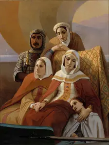 Crusaders, late 19th century. Creator: Ida Silfverberg