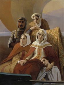 Crusaders, late 19th century. Creator: Ida Silfverberg