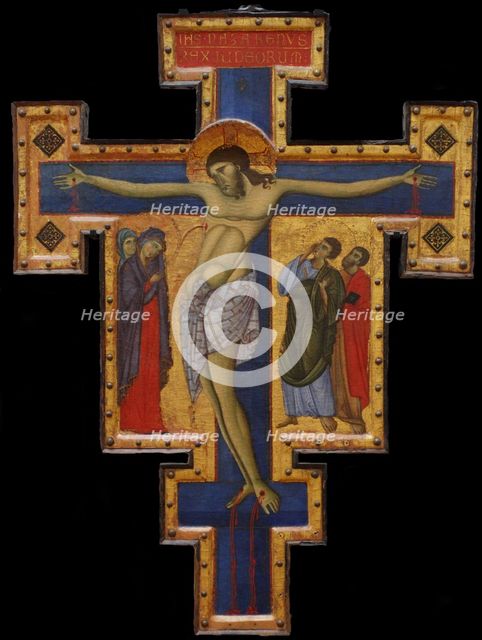 Crusifix, c. 1260-1270. Artist: Master of Saint Francis, (Maestro di San Francesco) (active 1260-1280)