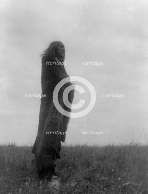 Crying to the spirits, c1908. Creator: Edward Sheriff Curtis.