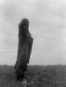 Crying to the spirits, c1908. Creator: Edward Sheriff Curtis