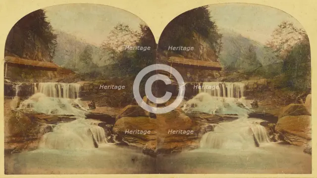 Crystal Cascade, Catskill Mountains, about 1865. Creator: London Stereoscopic & Photographic Co.