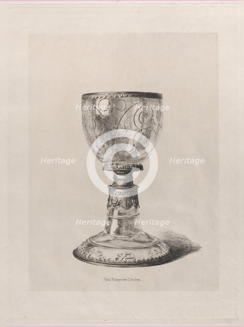 Crystal Chalice, 1864. Creator: Jules-Ferdinand Jacquemart.