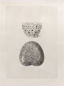 Crystal Cup and Jade Saucer, 1868. Creator: Jules-Ferdinand Jacquemart