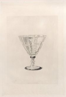 Crystal Drinking Glass, 1868. Creator: Jules-Ferdinand Jacquemart