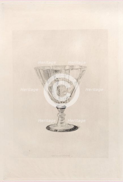 Crystal Drinking Glass, 1868. Creator: Jules-Ferdinand Jacquemart.