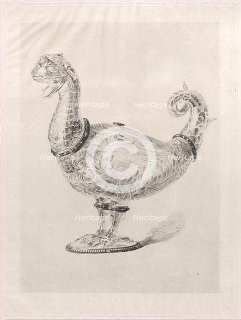 Crystal Ewer, 1864. Creator: Jules-Ferdinand Jacquemart.