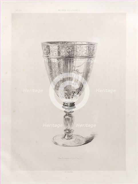 Crystal Glass, 1868. Creator: Jules-Ferdinand Jacquemart.