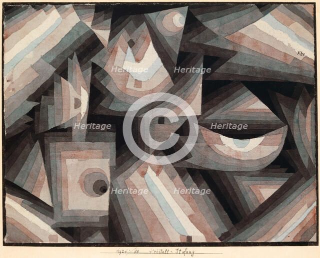 Crystal Gradation, 1921. Creator: Klee, Paul (1879-1940).