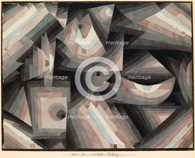 Crystal Gradation, 1921. Creator: Paul Klee.