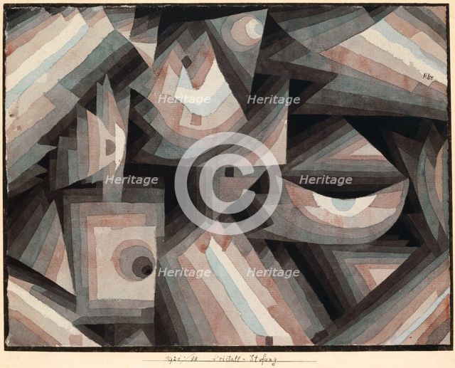 Crystal Gradation, 1921. Creator: Paul Klee.