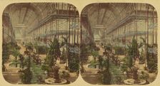 Crystal Palace; General View of The Nave, looking towards the South, taken from the Gallery, 1850s Creator: London Stereoscopic & Photographic Co