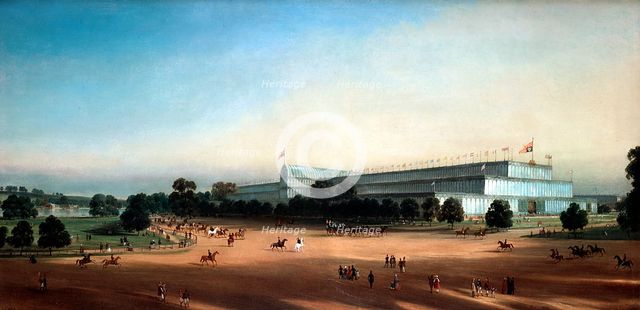 Crystal Palace, Hyde Park, London, built for the Great Exhibition of 1851. Artist: D le Bihan