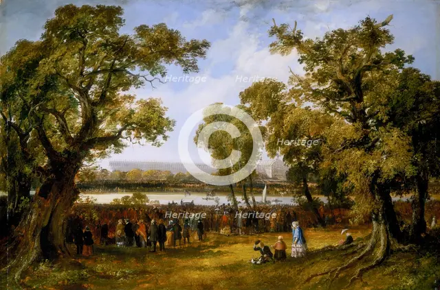 'Crystal Palace in Hyde Park', 1851. Creator: Thomas Colman Dibdin.