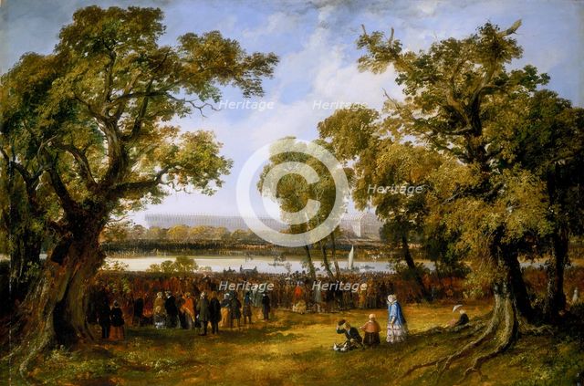 'Crystal Palace in Hyde Park', 1851. Creator: Thomas Colman Dibdin.
