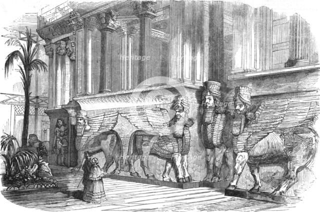 'Crystal Palace, Sydenham; Entrance to the Assyrian Court', 1854. Creator: Unknown.