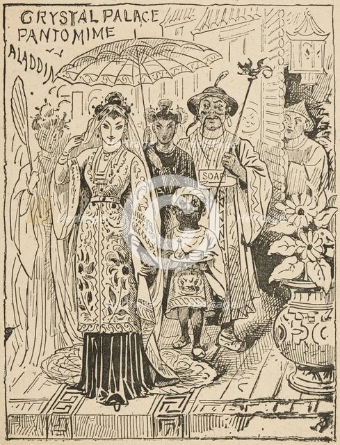 Crystal Palace Pantomime: Aladdin, mid-late19th century.  Creator: Unknown.