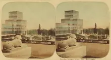Crystal Palace - The North Wing From The Terrace, 1850s. Creator: London Stereoscopic & Photographic Co