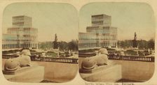 Crystal Palace - The North Wing From The Terrace, 1850s. Creator: London Stereoscopic & Photographic Co