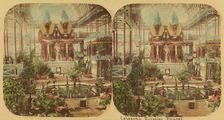 Crystal Palace - The Colossal Egyptian Figures, 1850s. Creator: London Stereoscopic & Photographic Co